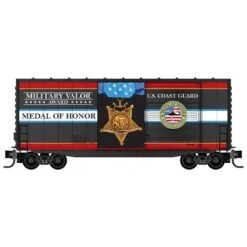 Micro Trains 10100764 N Scale Military Valor Award Car- U.S. Coast Guard
