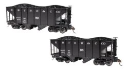 Bachmann 27901 ON30 2-Bay Steel Hopper 2-Pack East Broad Top #802, 805