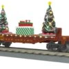 MTH 30-76870 O Flat Car W/Lighted Christmas Trees - Strasburg (Trainworld) Car No. 90 -Athearn Store 30 76870