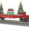 MTH 30-76872 O Flat Car W/Lighted Christmas Trees - New York City (Trainworld) Car No. 1 -Athearn Store 30 76872