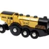 BRIO 33630 Wood Mighty Gold Action Locomotive -Athearn Store 33630