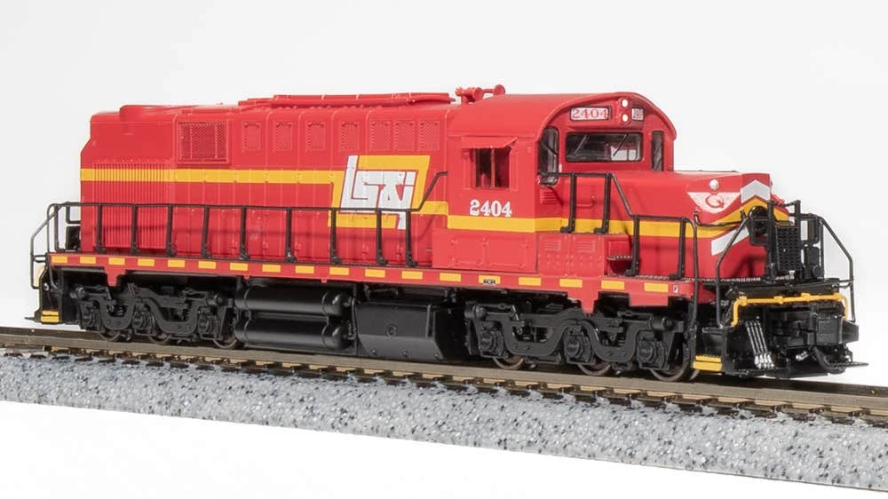 Broadway Limited 6618 N Alco RSD-15, LS&I #2402, Red, Yellow & White, Paragon4 Sound/DC/DCC 3 Broadway Limited 6618 N Alco RSD-15, LS&I #2402, Red, Yellow & White, Paragon4 Sound/DC/DCC