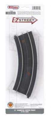 Williams 00262 O E-Z Street 21" Diameter Curved Track (4 Pcs) 8PCS TO A CIRCLE