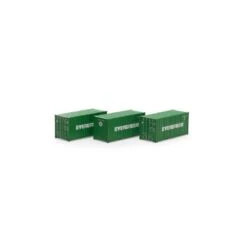 Athearn 27786 HO 20’ Container (3) - Evergreen
