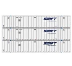 Athearn 40123 HO Scale 53' Stoughton Intermodal Container Swift SWRU 3 Pack #2