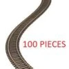 Atlas 500 (100 Pieces) Of HO Code 83 Super-Flex Track (Case Of 100 Pieces) (Brown Ties)