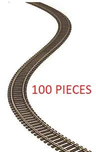 Atlas 500 (100 Pieces) Of HO Code 83 Super-Flex Track (Case Of 100 Pieces) (Brown Ties)