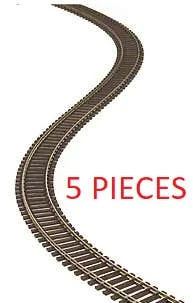 Atlas 500 (5 Pieces) Of HO Code 83 Super-Flex Track (5 Pieces) (Brown Ties)
