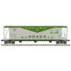 Atlas Master 50006345 N Scale 3500 Dry-Flo Covered Hopper WR GRace GACX 50568 -Athearn Store atlas master 50006345 n scale 3500 dry flo covered hopper wr grace gacx 50568