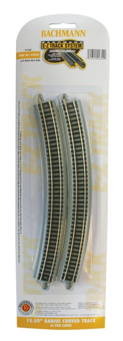 Bachmann 44854 N Scale E-Z Track 15.5" Radius Curve (6)