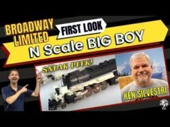 Broadway Limited 7239 UP Big Boy #4024, Two-Tone Gray W/ Yellow, Wilson Aftercooler, 25-C-400 Coal Tender, Paragon4 Sound/DC/DCC, Smoke, N (Fantasy Paint Scheme)