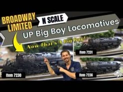 Broadway Limited 7239 UP Big Boy #4024, Two-Tone Gray W/ Yellow, Wilson Aftercooler, 25-C-400 Coal Tender, Paragon4 Sound/DC/DCC, Smoke, N (Fantasy Paint Scheme) -Athearn Store hqdefault 29 16