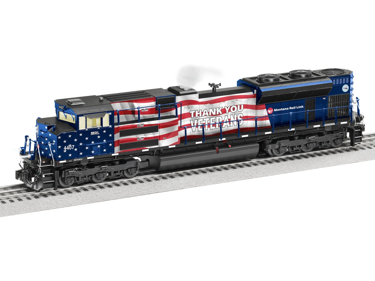 Lionel 2333170 O Scale LEGACY EMD SD70ACe Montana Rail Link "Veterans" MRL 4407 BTO 3 Lionel 2333170 O Scale LEGACY EMD SD70ACe Montana Rail Link "Veterans" MRL 4407 BTO