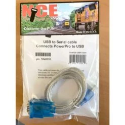 NCE 5240320 6ft USB To Serial Cable For Power Pro