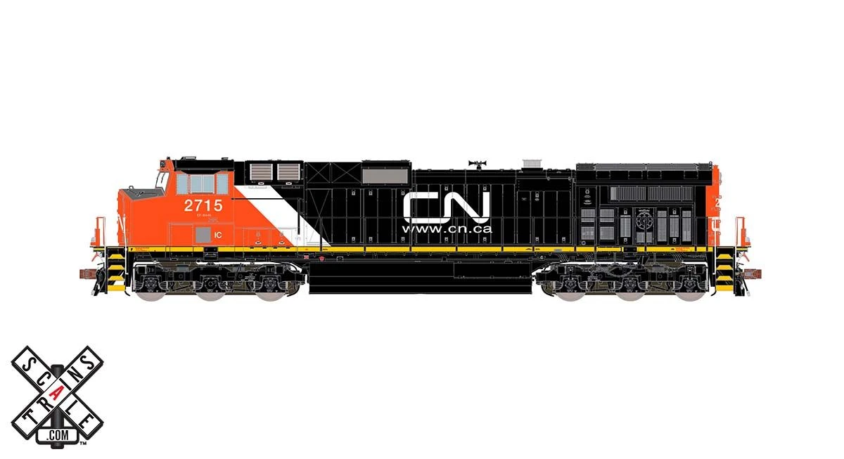 ScaleTrains 33460 Rivet HO Scale GE Dash 9 (C44-9W) Canadian National IC/CN 2717 DCC And LokSound 3 ScaleTrains 33460 Rivet HO Scale GE Dash 9 (C44-9W) Canadian National IC/CN 2717 DCC And LokSound