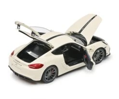 Schuco 450040500 (1:18) Porsche Cayman GT4 981 - Grandprix White -Athearn Store schuco 450040500 1 18 porsche cayman gt4 981 grandprix white 2