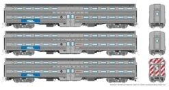 Rapido 145004 HO Gallery Commuter Car: Metra - Burlington: Set #1 (Cab: 798 Coaches: 773, 768)