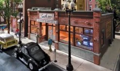 Woodland Scenics Woodland BR4959 N Scale Built Up Structure Smith Brothers TV & Appliance Store -Athearn Store woodland br54959 n scale built up structure smith brothers tv appliance store 6