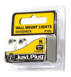 Woodland Scenics JP5658 N Scale Wall Mount Lights, Gooseneck (3-Pack) -Athearn Store woodland scenics jp5658 wall mount lights gooseneck 3 packb